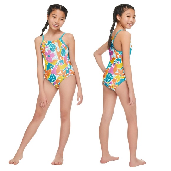*NEW* Speedo Girl’s 1-piece Swimsuit - XL (16) - Picture 1 of 6